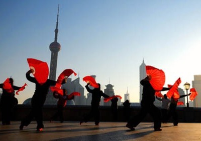 Traditional Chinese Dance with Fans